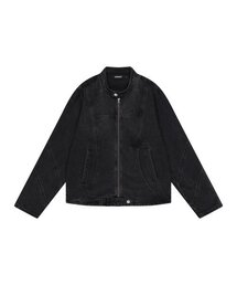 DOMINANT（ドミナント）の「Curved Biker Denim Jacket_Black（デニムジャケット）」