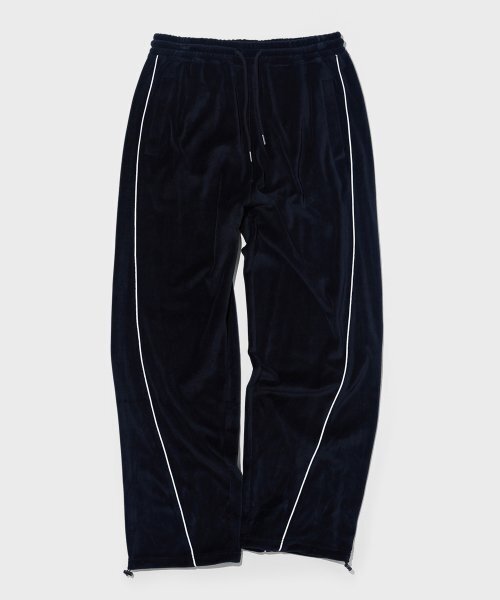 WMC(ダブリューエムシー)の「ベルベットラインパンツ_BLACK(スウェットパンツ・メンズ・ブラック・30(M)/32(L))」の2枚目の写真