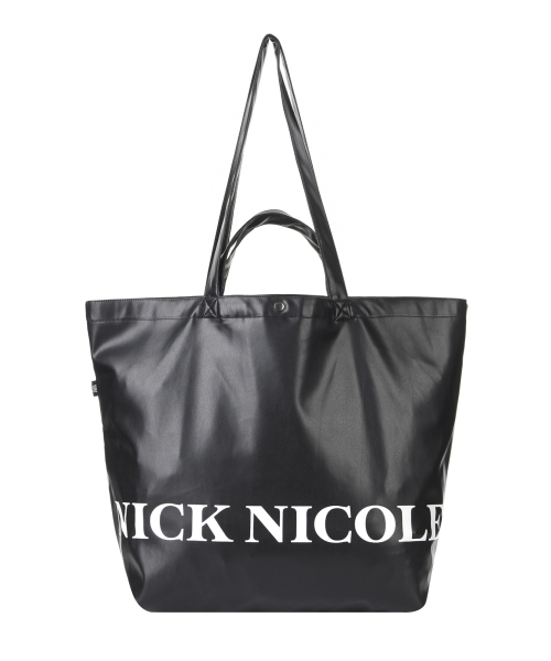 NICOLE LEATHER SHOPPER BAG_BLACK（ショルダーバッグ）｜NICK&NICOLE