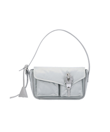 Raven Oblique Mini Bag / Silver