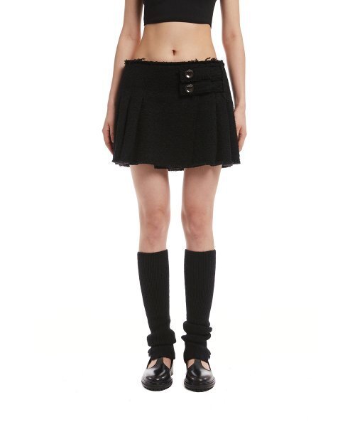 TRUNK PROJECT(トランクプロジェクト)の「Black Pleated Mini Skirt(スカート・レディース・ブラック・SMALL/X-SMALL)」の1枚目の写真