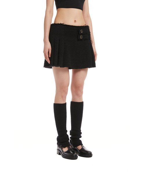 TRUNK PROJECT(トランクプロジェクト)の「Black Pleated Mini Skirt(スカート・レディース・ブラック・SMALL/X-SMALL)」の2枚目の写真