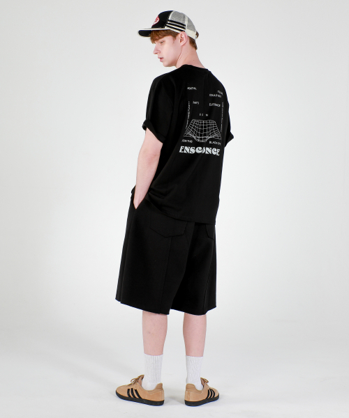ESN(イーエスエヌ)の「カットオフバミューダスウェットショーツブラック(その他パンツ・メンズ・その他・LARGE/MEDIUM)」の3枚目の写真