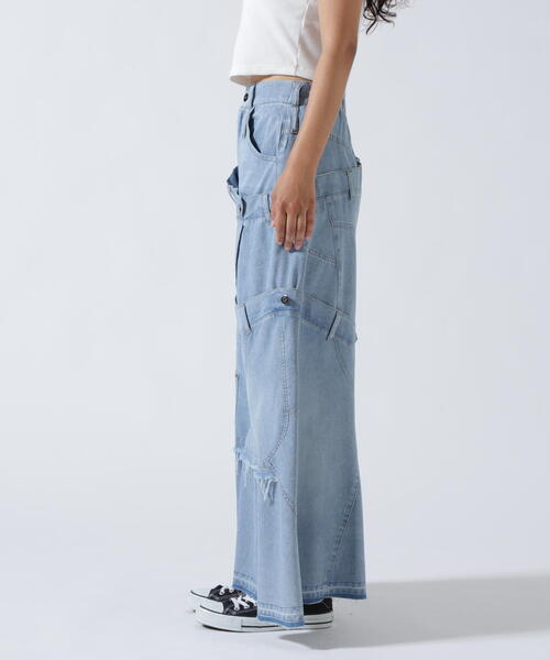 AULA AILA（アウラアイラ）の「AULA AILA/アウラアイラ/別注デニムリメイクスカート（スカート・レディース・ブラック/ブルー・1/0）」の9枚目の写真