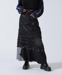 AULA AILA | AULA AILA/アウラアイラ/別注デニムリメイクスカート(スカート)