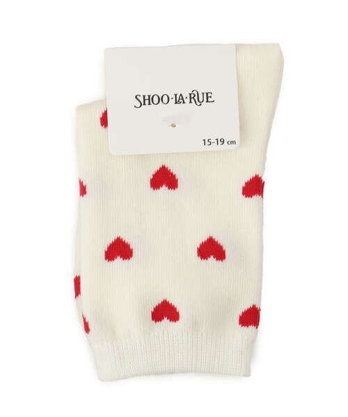 SHOO・LA・RUE(シューラルー)の「総柄アソートクルー丈ソックス(ソックス/靴下・キッズ・ピンク/アイボリー/ネイビー・75/79)」の1枚目の写真