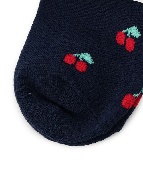 SHOO・LA・RUE(シューラルー)の「総柄アソートクルー丈ソックス(ソックス/靴下・キッズ・ピンク/アイボリー/ネイビー・75/79)」の4枚目の写真