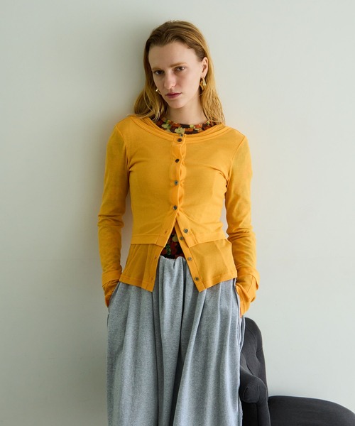 PRE-ORDER】2WAY Neck Bicolor Comfort Top/2WAYネックバイカラー