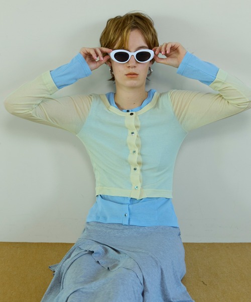 2WAY Neck Bicolor Comfort Top/2WAYネックバイカラーコンフィートップ