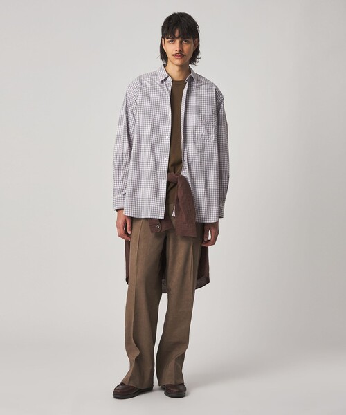 Steven Alan（スティーブンアラン）の「＜Steven Alan＞ ヘイズ チェック レギュラーカラー シャツ LOOSE（シャツ/ブラウス・メンズ・ホワイト/ネイビー・S/M/L/XL）」の3枚目の写真