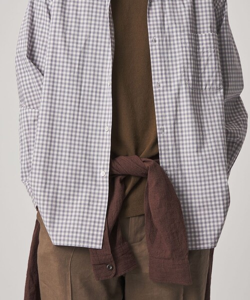 Steven Alan（スティーブンアラン）の「＜Steven Alan＞ ヘイズ チェック レギュラーカラー シャツ LOOSE（シャツ/ブラウス・メンズ・ホワイト/ネイビー・S/M/L/XL）」の5枚目の写真