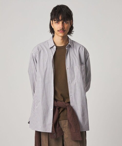 Steven Alan（スティーブンアラン）の「＜Steven Alan＞ ヘイズ チェック レギュラーカラー シャツ LOOSE（シャツ/ブラウス・メンズ・ホワイト/ネイビー・S/M/L/XL）」の7枚目の写真