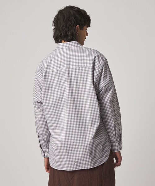 Steven Alan＞ ヘイズ チェック レギュラーカラー シャツ LOOSE