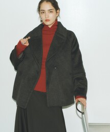 BIANCA（ビアンカ）の「【ON/OFF着回し】圧縮ニットシャギーコート（ピーコート）」