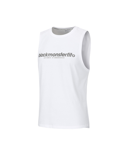 BLACK MONSTER FIT(ブラックモンスターフィット)の「ECOランニングソロナタンクトップ (ホワイト) / BM220118(Tシャツ/カットソー・メンズ・その他・LARGE/X-LARGE/XX-LARGE/XXX-LARGE/MEDIUM)」の1枚目の写真