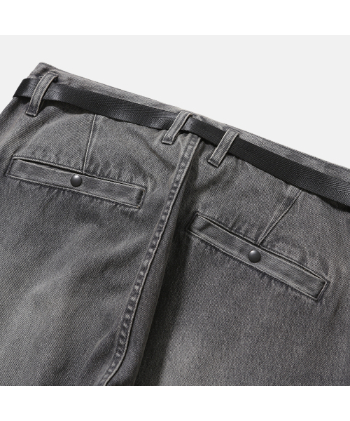 MOIF（モイフ）の「[AW25] WIDE BELTED DENIM PANTS / BLEACHED BLACK（デニムパンツ・メンズ・その他・3(L)/1(S)/2(M)）」の13枚目の写真