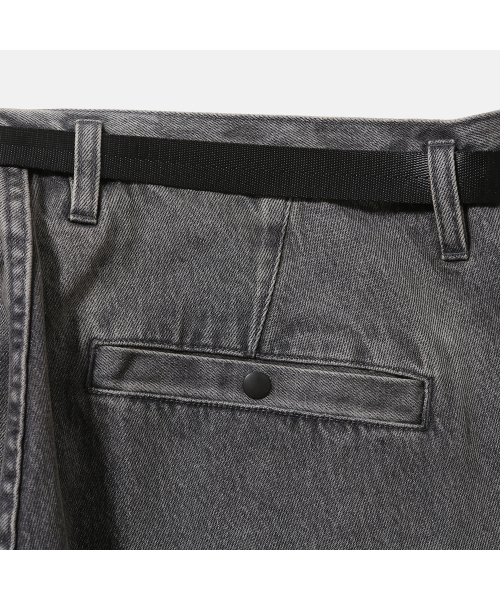 MOIF（モイフ）の「[AW25] WIDE BELTED DENIM PANTS / BLEACHED BLACK（デニムパンツ・メンズ・その他・3(L)/1(S)/2(M)）」の14枚目の写真