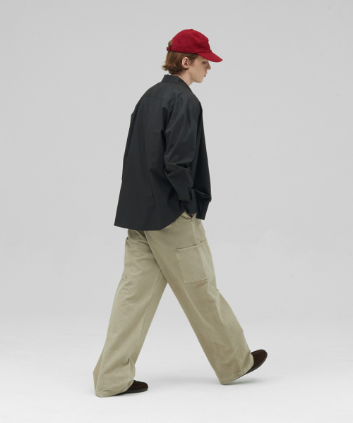 STENDS（ステンズ）の「[M~4XL] フローコットンシャツ_ディープチャコール（シャツ/ブラウス・メンズ・その他・LARGE/X-LARGE/XX-LARGE/XXX-LARGE/MEDIUM/XXXX-LARGE）」の4枚目の写真