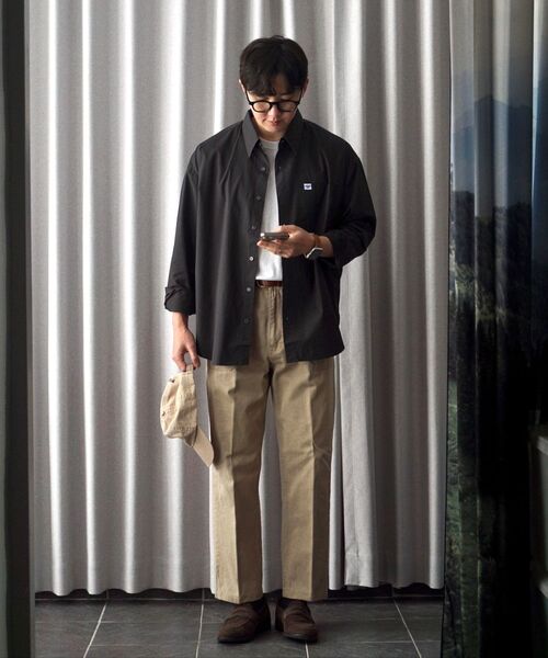 STENDS（ステンズ）の「[M~4XL] フローコットンシャツ_ディープチャコール（シャツ/ブラウス・メンズ・その他・LARGE/X-LARGE/XX-LARGE/XXX-LARGE/MEDIUM/XXXX-LARGE）」の16枚目の写真