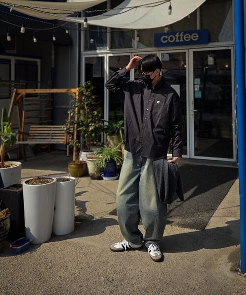 STENDS（ステンズ）の「[M~4XL] フローコットンシャツ_ディープチャコール（シャツ/ブラウス・メンズ・その他・LARGE/X-LARGE/XX-LARGE/XXX-LARGE/MEDIUM/XXXX-LARGE）」の19枚目の写真