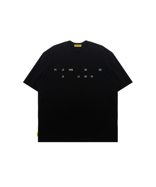 DEOSTATE（デオ ステイト）の「ビザコード 半袖Tシャツ.02（Tシャツ/カットソー・メンズ・ブラック・LARGE）」の2枚目の写真