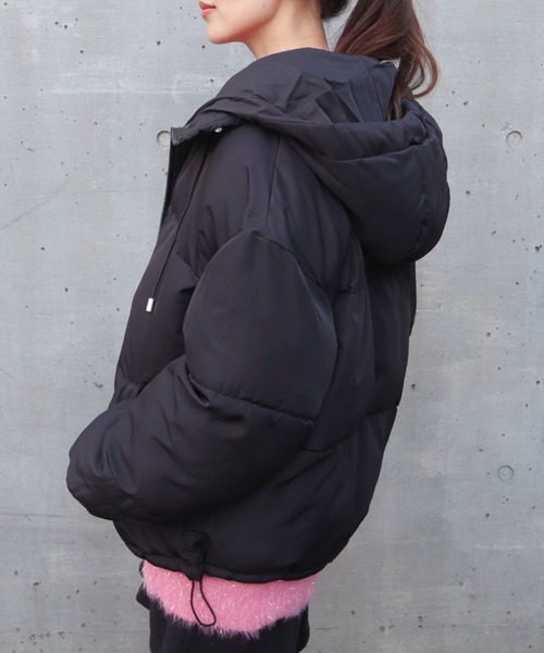 CECIL McBEE（セシルマクビー）の「配色ファイバーダウンジャケット（ダウンジャケット/コート・レディース・アイボリー/ブラック/ライトグレー・MEDIUM/LARGE）」の21枚目の写真
