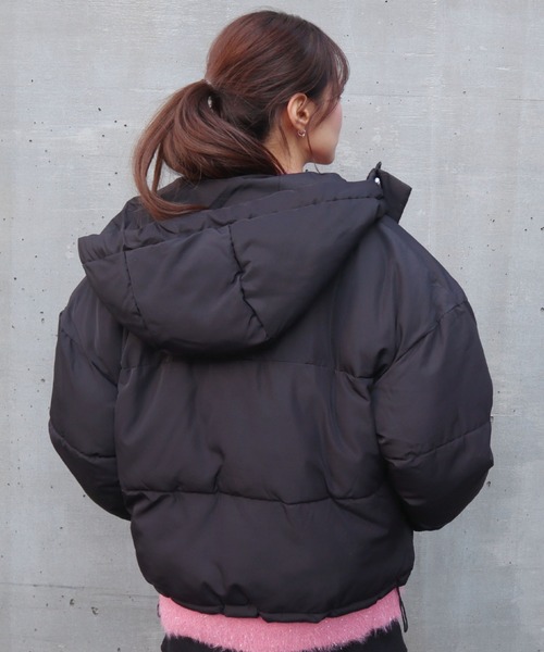 CECIL McBEE（セシルマクビー）の「配色ファイバーダウンジャケット（ダウンジャケット/コート・レディース・アイボリー/ブラック/ライトグレー・MEDIUM/LARGE）」の22枚目の写真