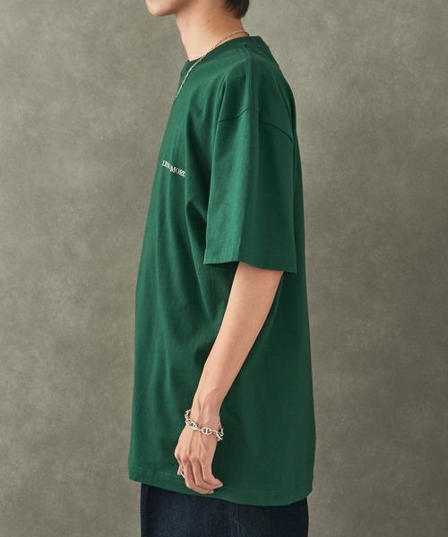 MAISON CLUB(メゾンクラブ)の「【MAISON CLUB】ワンポイント刺繍Basic Tee LESS IS MORE(Tシャツ/カットソー・メンズ・ブラック/グレー/ネイビー/ホワイト/グリーン・XL/M/L)」の11枚目の写真