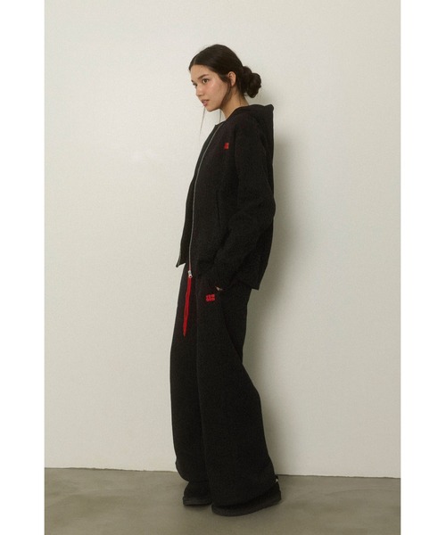 ALEXIA STAM（アリシアスタン）の「Wellness Contrast Logo Sweat Pants /ウェルネス 配色スウェットパンツ（スウェットパンツ・レディース・グレー/ブラック・S/M）」の17枚目の写真