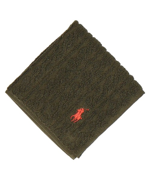 POLO RALPH LAUREN(ポロ ラルフ ローレン)の「レディース タオルハンカチ(ハンカチ/ハンドタオル・メンズ・オレンジ/ライトグレー/レッド系その他/カーキ/ダークグリーン・FREE)」の1枚目の写真