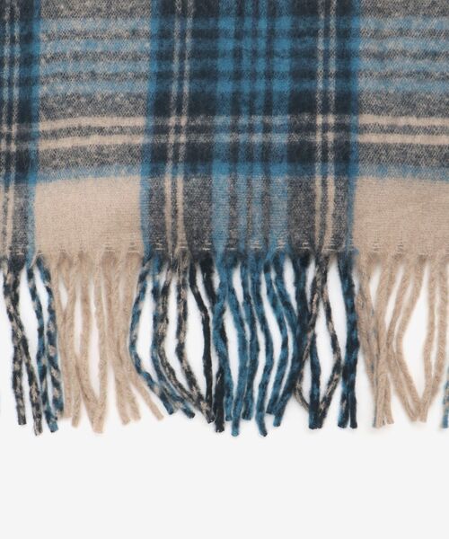 le.coeur blanc（ルクールブラン）の「チェック起毛ストール（ストール/ショール・レディース・パープル系その他2/ブルー系その他2・FREE）」の6枚目の写真