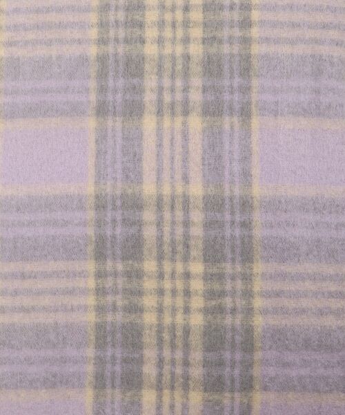 le.coeur blanc（ルクールブラン）の「チェック起毛ストール（ストール/ショール・レディース・パープル系その他2/ブルー系その他2・FREE）」の3枚目の写真