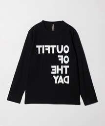 m's braque（エムズブラック）の「【別注】＜m’s braque＞OUTFIT OF THE DAY Tシャツ（Tシャツ/カットソー）」