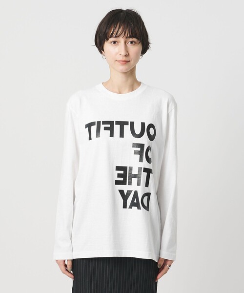 m's braque(エムズブラック)の「【別注】<m’s braque>OUTFIT OF THE DAY Tシャツ(Tシャツ/カットソー・レディース・ホワイト・M)」の5枚目の写真