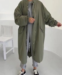 meJane（ミージェーン）の「ライトミリタリー スタンドカラーコート（ミリタリージャケット）」