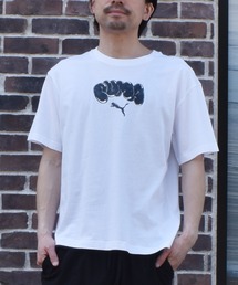 PUMA/プーマ メンズ 半袖 Tシャツ ロゴ バルーンプリント 636798