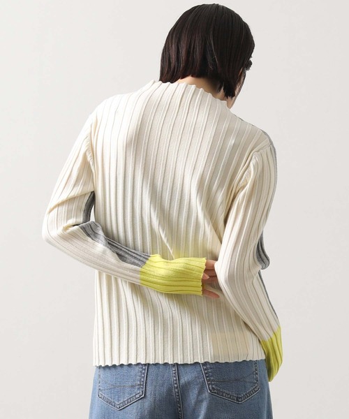 Gready Brilliant（グレディブリリアン）の「ウールリブトリコロールボトルネックニット（ニット/セーター・レディース・グレー系/ブラック系・FREE）」の17枚目の写真