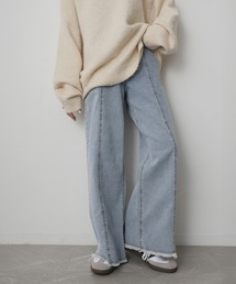 Floran | ストレッチデニムワイドパンツ(デニムパンツ)