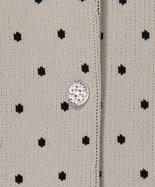 MICO COULIER（ミコクリエ）の「《セットアップ対応》エステルニットドットカーディガン（ニット/セーター・レディース・ライトグレー/ブラック・38）」の21枚目の写真