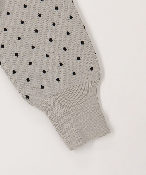 MICO COULIER（ミコクリエ）の「《セットアップ対応》エステルニットドットカーディガン（ニット/セーター・レディース・ライトグレー/ブラック・38）」の22枚目の写真