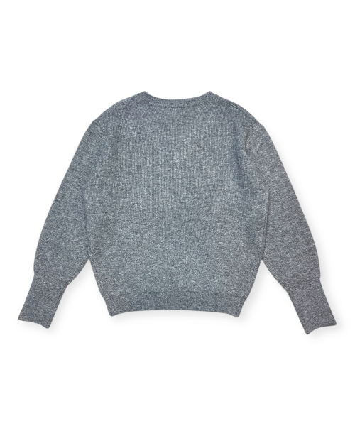 BORN SLIPPY(ボーンスリッピー)の「Muted Zip V-Neck Knit (Gray)(ニット/セーター・レディース・その他・FREE)」の5枚目の写真