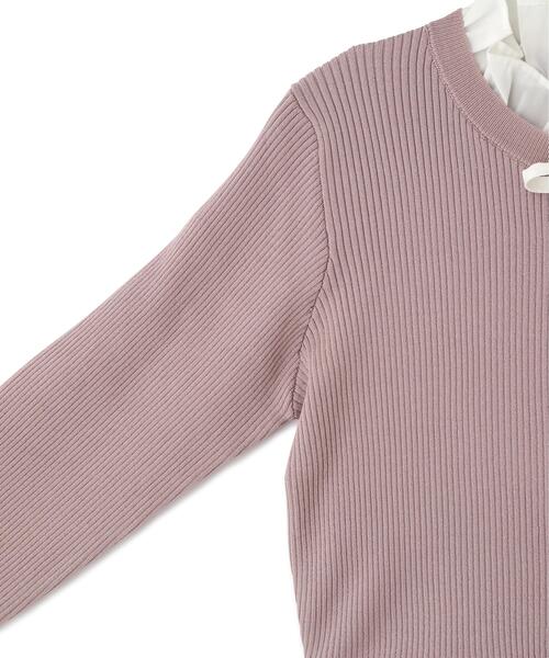 JILL by JILL STUART(ジルバイジルスチュアート)の「レイヤードミニニットアップ(ワンピース・レディース・ピンク/ホワイト/ブラック・FREE)」の13枚目の写真