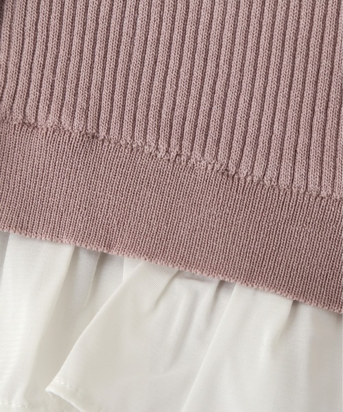 JILL by JILL STUART（ジルバイジルスチュアート）の「レイヤードミニニットアップ（ワンピース・レディース・ピンク/ホワイト/ブラック・FREE）」の16枚目の写真