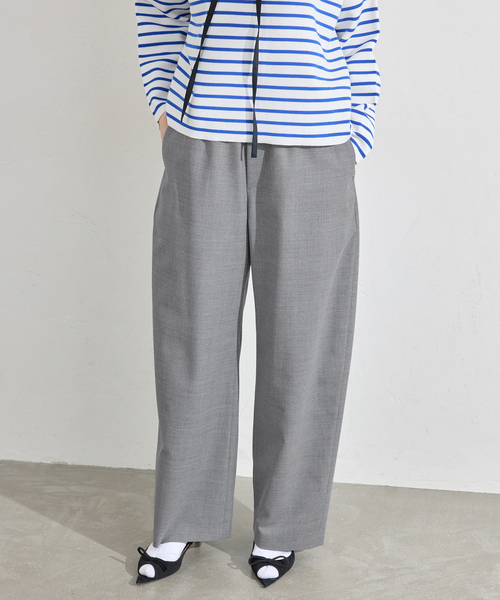 IENA(イエナ)の「《追加》ウォッシャブルセミコクーンパンツ(その他パンツ・レディース・チャコールグレー/グレー/ダークブルー・34/36/38)」の1枚目の写真