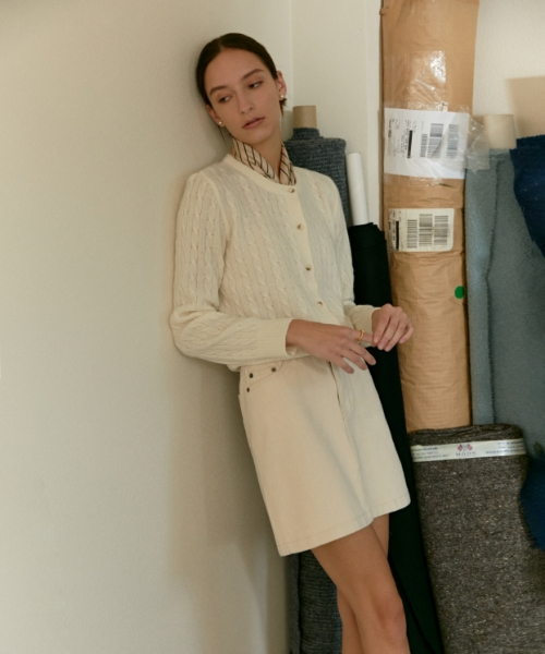 depound（デパウンド）の「デニムミニスカート[エクリュ]（スカート・レディース・その他・SMALL/MEDIUM）」の4枚目の写真
