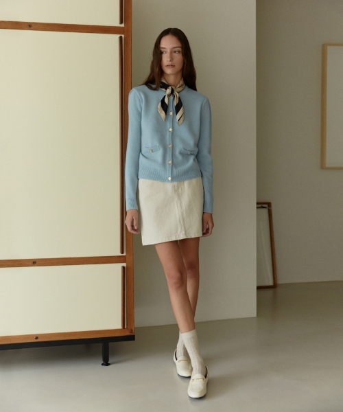 depound（デパウンド）の「デニムミニスカート[エクリュ]（スカート・レディース・その他・SMALL/MEDIUM）」の3枚目の写真