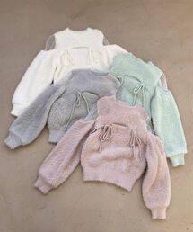 MAJESTIC LEGON | デコルテオープンシアーショルダーニット(ニット/セーター)