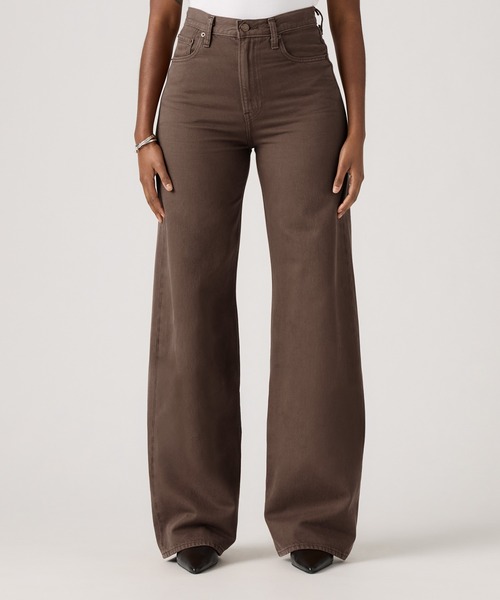 Levi's(リーバイス)の「Levi's/リーバイス RIBCAGE WIDE LEG ジーンズ(デニムパンツ・レディース・インディゴブルー/ライトインディゴブルー/グレー/ブラウン・28inch/27inch/26inch/25inch/24inch/23inch)」の3枚目の写真