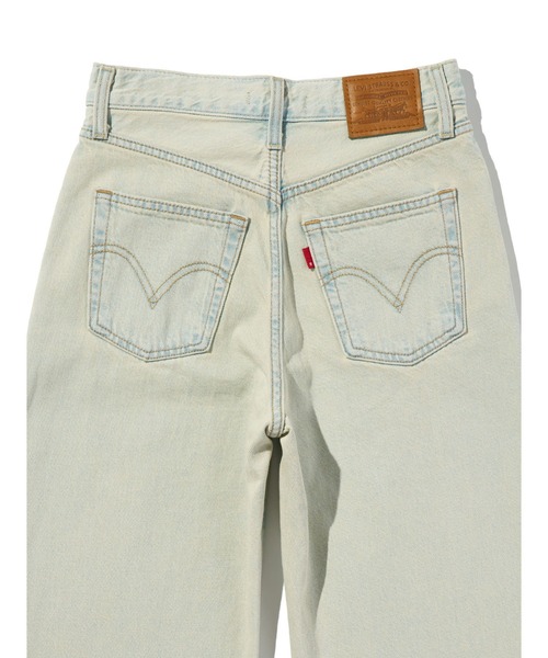 Levi's フラワープリント ホワイトデニム セール】Levi's/リーバイス RIBCAGE WIDE LEG ジーンズ（デニムパンツ