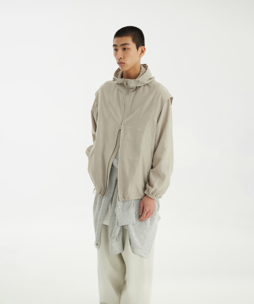 YOUTH(ユース)の「Windbreaker Jacket - Beige(ナイロンジャケット・レディース・その他・S/M/L)」の7枚目の写真